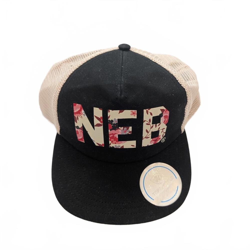 Nebraska Cornhuskers "NEB" Floral Print Baseball Cap
